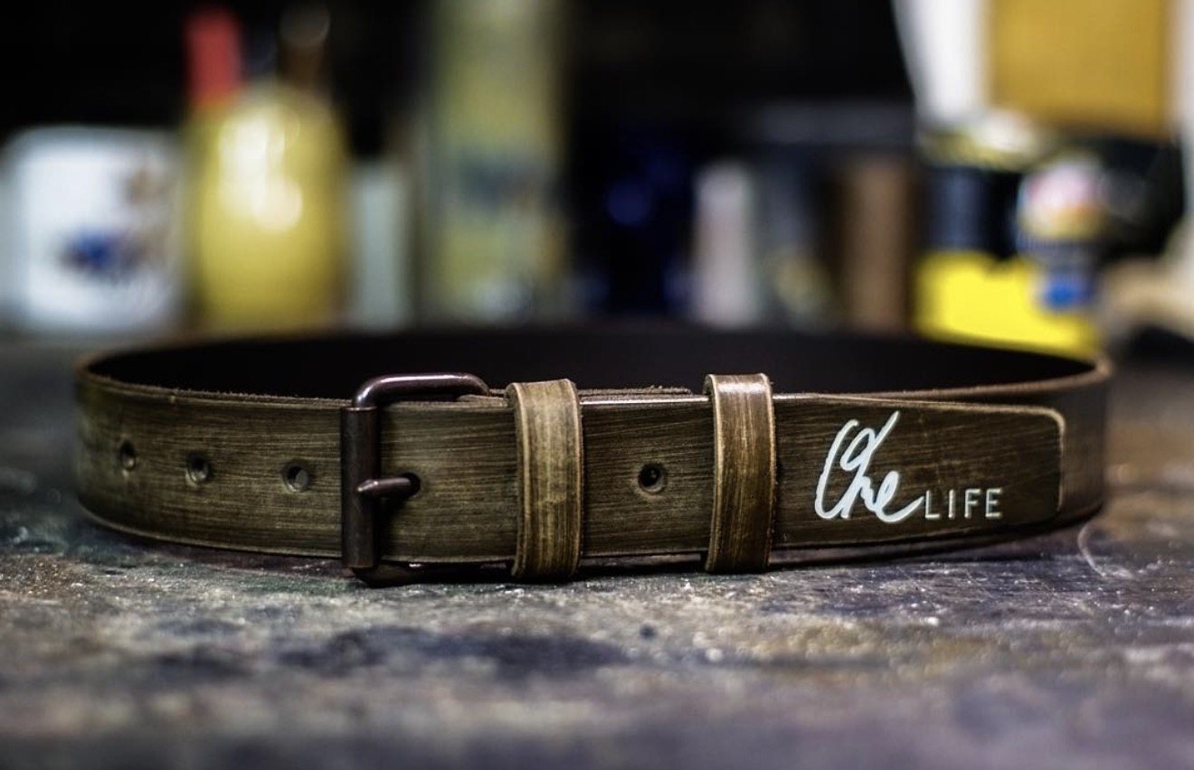 Custom leather goods.