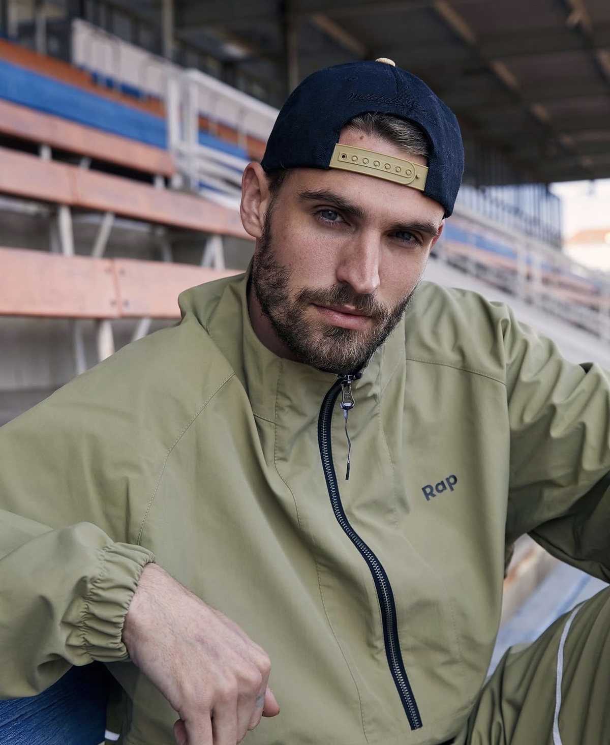 Jacket with a small logo on the chest